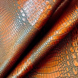 Sig Croc Topaz Faux Crocodile Vinyl Fabric 🐊